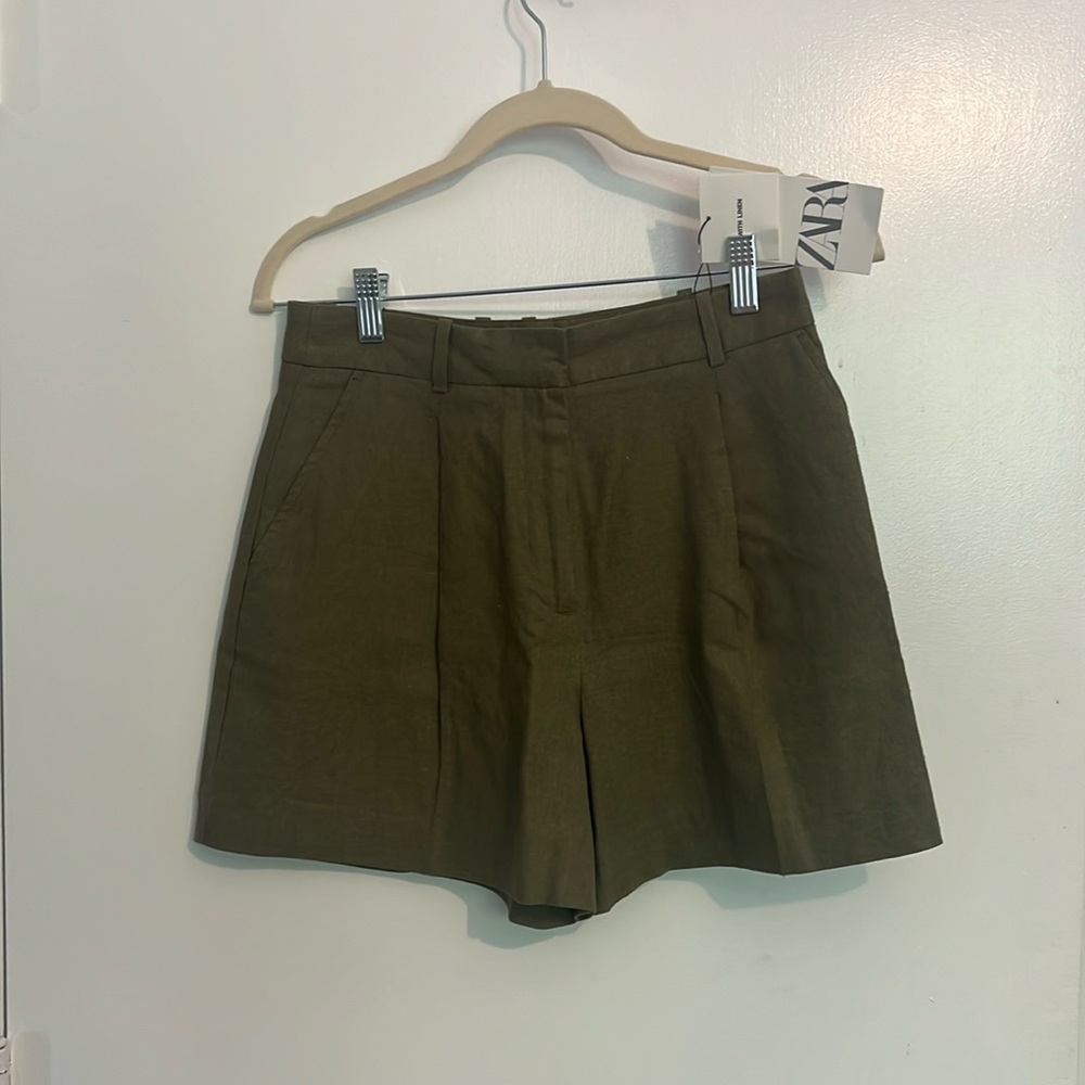 Linen blend Zara shorts